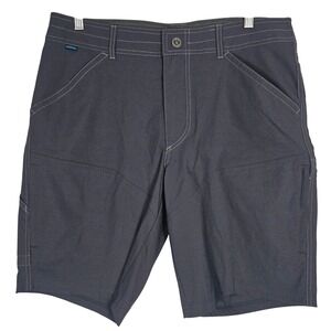 Kuhl Mens Renegade Cargo Hiking Shorts Charcoal Grey 34 Utility Outdoor Gorpcore